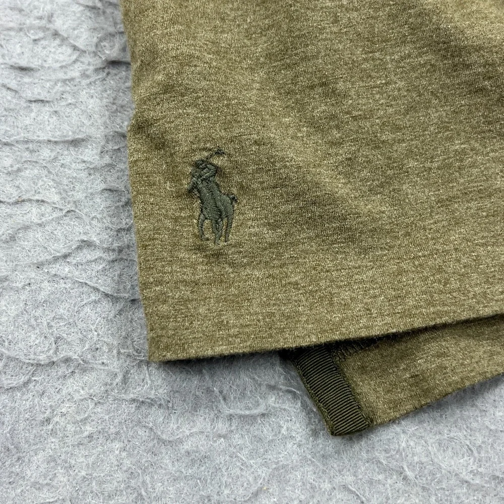 Polo Ralph Lauren Shirt Men's‎ XL Brown/Green Pima Collared Long Sleeve Peru
